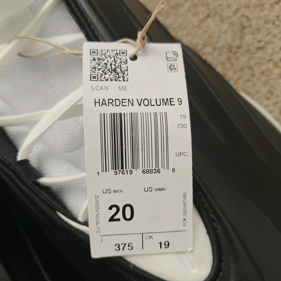Adidas Harden Volume 9 Mens Size 20 Black White Basketball Shoes JQ9137 NWT main image 11